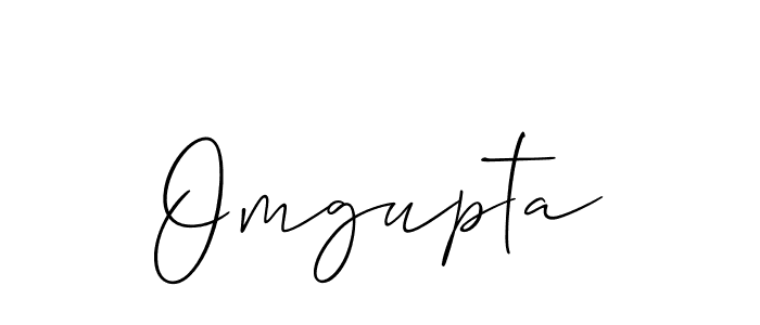 Design your own signature with our free online signature maker. With this signature software, you can create a handwritten (Allison_Script) signature for name Omgupta. Omgupta signature style 2 images and pictures png