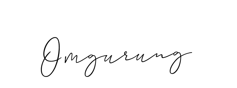 Best and Professional Signature Style for Omgurung. Allison_Script Best Signature Style Collection. Omgurung signature style 2 images and pictures png