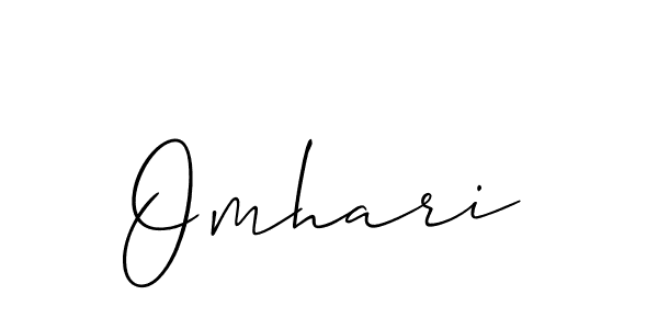 Similarly Allison_Script is the best handwritten signature design. Signature creator online .You can use it as an online autograph creator for name Omhari. Omhari signature style 2 images and pictures png