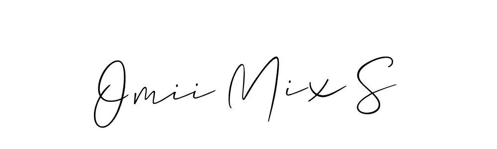 How to make Omii Mix S signature? Allison_Script is a professional autograph style. Create handwritten signature for Omii Mix S name. Omii Mix S signature style 2 images and pictures png