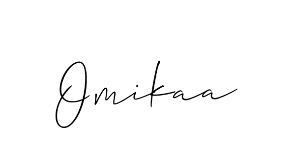 Also we have Omikaa name is the best signature style. Create professional handwritten signature collection using Allison_Script autograph style. Omikaa signature style 2 images and pictures png