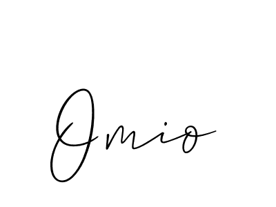 Design your own signature with our free online signature maker. With this signature software, you can create a handwritten (Allison_Script) signature for name Omio. Omio signature style 2 images and pictures png
