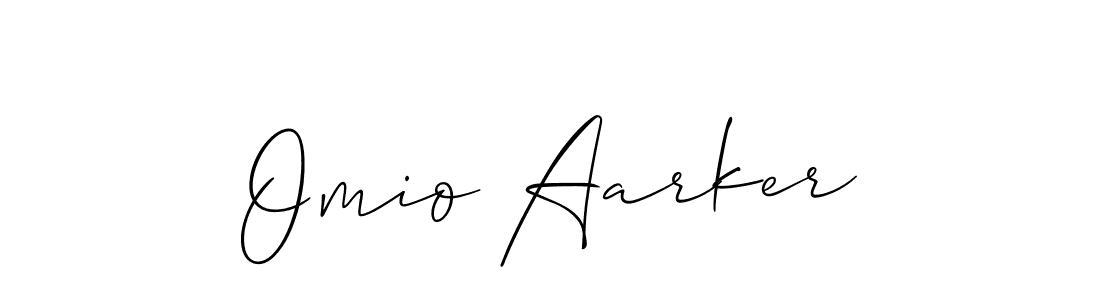 The best way (Allison_Script) to make a short signature is to pick only two or three words in your name. The name Omio Aarker include a total of six letters. For converting this name. Omio Aarker signature style 2 images and pictures png