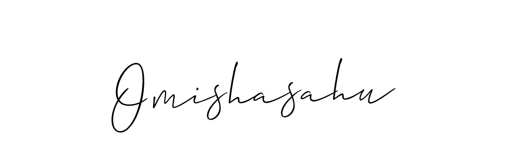 How to make Omishasahu signature? Allison_Script is a professional autograph style. Create handwritten signature for Omishasahu name. Omishasahu signature style 2 images and pictures png