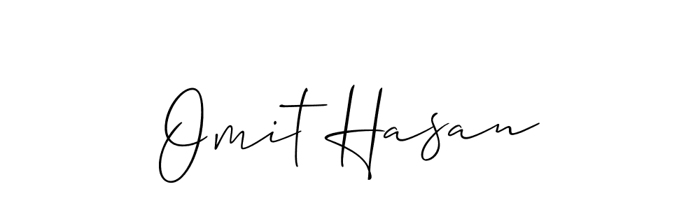 if you are searching for the best signature style for your name Omit Hasan. so please give up your signature search. here we have designed multiple signature styles  using Allison_Script. Omit Hasan signature style 2 images and pictures png