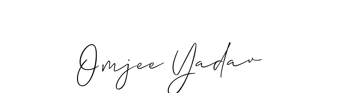 Also we have Omjee Yadav name is the best signature style. Create professional handwritten signature collection using Allison_Script autograph style. Omjee Yadav signature style 2 images and pictures png
