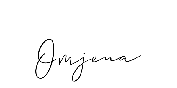 It looks lik you need a new signature style for name Omjena. Design unique handwritten (Allison_Script) signature with our free signature maker in just a few clicks. Omjena signature style 2 images and pictures png