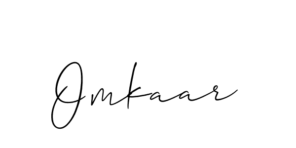 Also we have Omkaar name is the best signature style. Create professional handwritten signature collection using Allison_Script autograph style. Omkaar signature style 2 images and pictures png