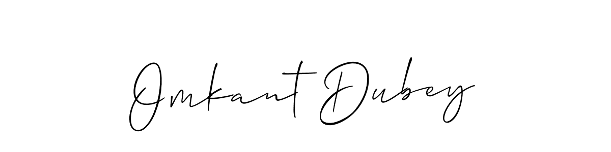 How to make Omkant Dubey signature? Allison_Script is a professional autograph style. Create handwritten signature for Omkant Dubey name. Omkant Dubey signature style 2 images and pictures png