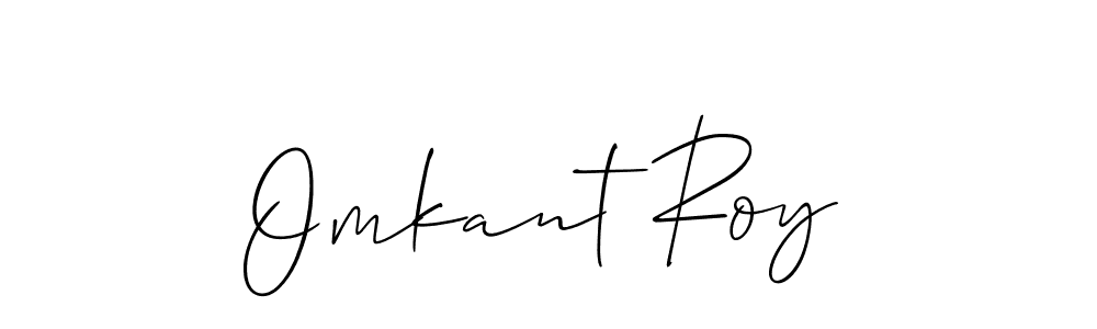 Make a beautiful signature design for name Omkant Roy. With this signature (Allison_Script) style, you can create a handwritten signature for free. Omkant Roy signature style 2 images and pictures png