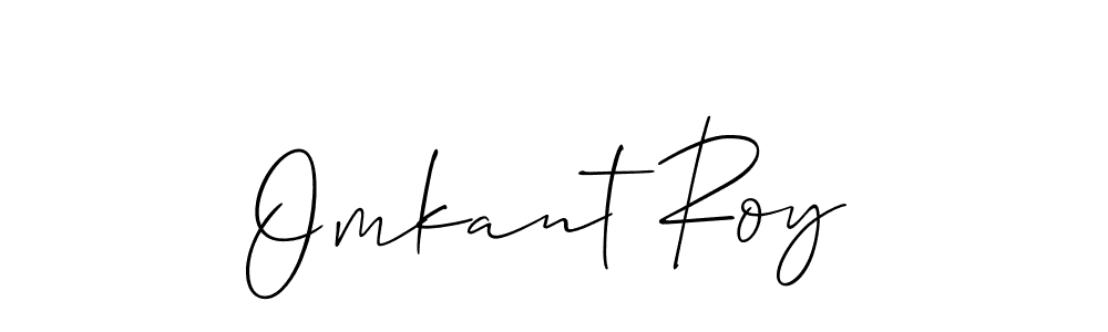 How to make Omkant Roy name signature. Use Allison_Script style for creating short signs online. This is the latest handwritten sign. Omkant Roy signature style 2 images and pictures png