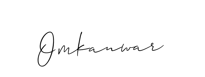 How to make Omkanwar signature? Allison_Script is a professional autograph style. Create handwritten signature for Omkanwar name. Omkanwar signature style 2 images and pictures png