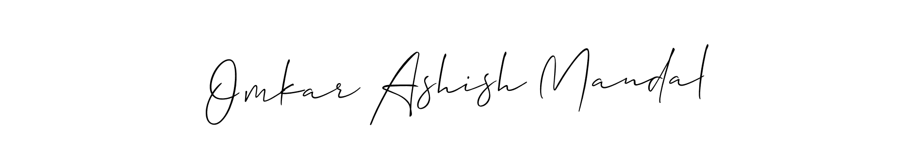 Similarly Allison_Script is the best handwritten signature design. Signature creator online .You can use it as an online autograph creator for name Omkar Ashish Mandal. Omkar Ashish Mandal signature style 2 images and pictures png