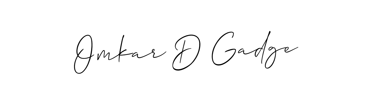 How to Draw Omkar D Gadge signature style? Allison_Script is a latest design signature styles for name Omkar D Gadge. Omkar D Gadge signature style 2 images and pictures png