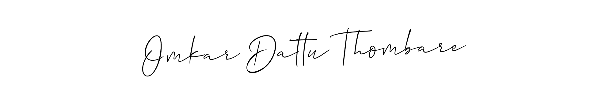 Make a beautiful signature design for name Omkar Dattu Thombare. Use this online signature maker to create a handwritten signature for free. Omkar Dattu Thombare signature style 2 images and pictures png