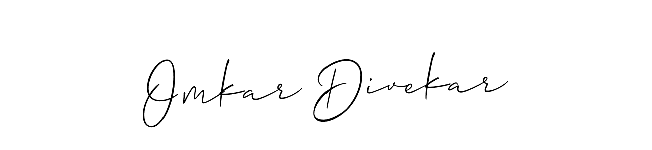 How to Draw Omkar Divekar signature style? Allison_Script is a latest design signature styles for name Omkar Divekar. Omkar Divekar signature style 2 images and pictures png