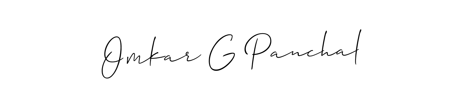 Once you've used our free online signature maker to create your best signature Allison_Script style, it's time to enjoy all of the benefits that Omkar G Panchal name signing documents. Omkar G Panchal signature style 2 images and pictures png