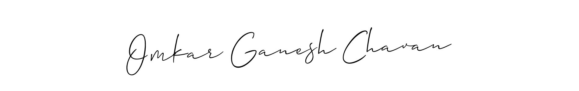 It looks lik you need a new signature style for name Omkar Ganesh Chavan. Design unique handwritten (Allison_Script) signature with our free signature maker in just a few clicks. Omkar Ganesh Chavan signature style 2 images and pictures png