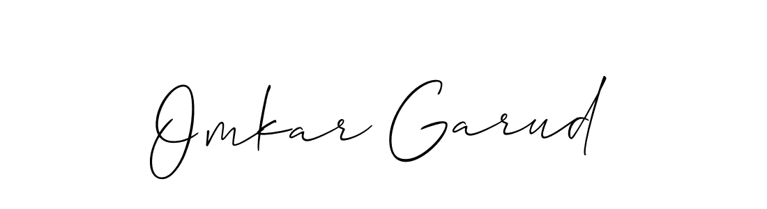 Best and Professional Signature Style for Omkar Garud. Allison_Script Best Signature Style Collection. Omkar Garud signature style 2 images and pictures png