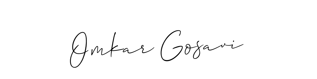 Make a beautiful signature design for name Omkar Gosavi. Use this online signature maker to create a handwritten signature for free. Omkar Gosavi signature style 2 images and pictures png