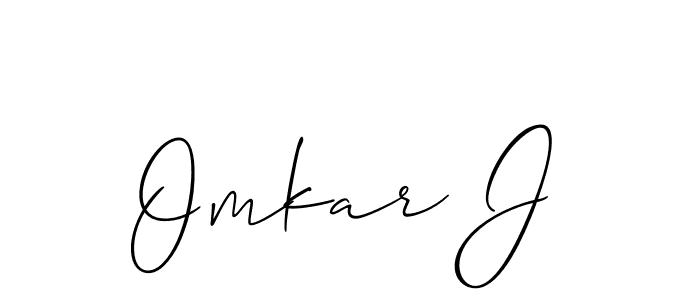 This is the best signature style for the Omkar J name. Also you like these signature font (Allison_Script). Mix name signature. Omkar J signature style 2 images and pictures png