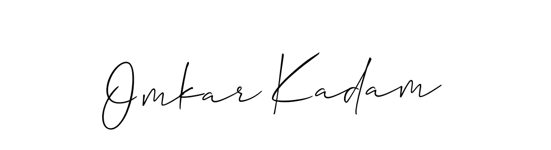 You can use this online signature creator to create a handwritten signature for the name Omkar Kadam. This is the best online autograph maker. Omkar Kadam signature style 2 images and pictures png