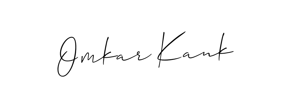 Also we have Omkar Kank name is the best signature style. Create professional handwritten signature collection using Allison_Script autograph style. Omkar Kank signature style 2 images and pictures png