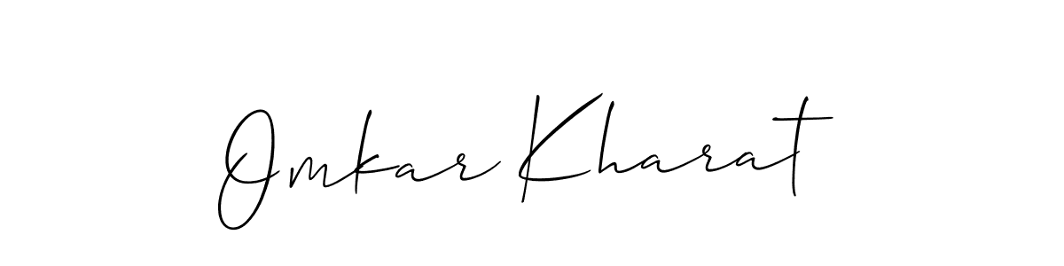 if you are searching for the best signature style for your name Omkar Kharat. so please give up your signature search. here we have designed multiple signature styles  using Allison_Script. Omkar Kharat signature style 2 images and pictures png