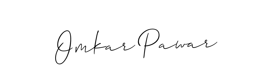 Use a signature maker to create a handwritten signature online. With this signature software, you can design (Allison_Script) your own signature for name Omkar Pawar. Omkar Pawar signature style 2 images and pictures png