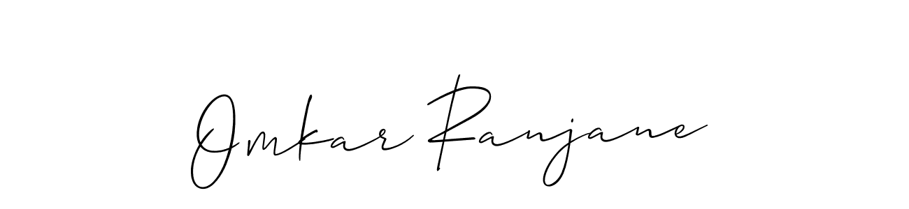 The best way (Allison_Script) to make a short signature is to pick only two or three words in your name. The name Omkar Ranjane include a total of six letters. For converting this name. Omkar Ranjane signature style 2 images and pictures png