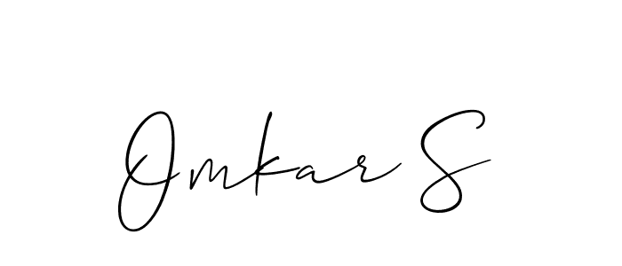 Similarly Allison_Script is the best handwritten signature design. Signature creator online .You can use it as an online autograph creator for name Omkar S. Omkar S signature style 2 images and pictures png