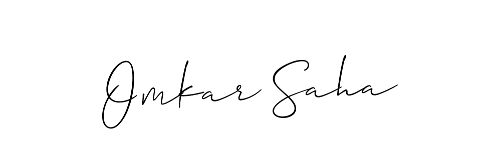 if you are searching for the best signature style for your name Omkar Saha. so please give up your signature search. here we have designed multiple signature styles  using Allison_Script. Omkar Saha signature style 2 images and pictures png