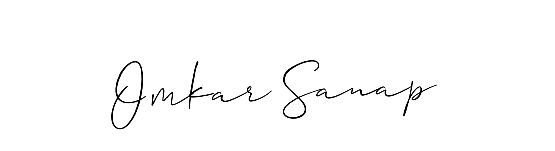 It looks lik you need a new signature style for name Omkar Sanap. Design unique handwritten (Allison_Script) signature with our free signature maker in just a few clicks. Omkar Sanap signature style 2 images and pictures png