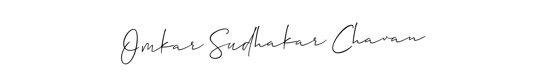 Omkar Sudhakar Chavan stylish signature style. Best Handwritten Sign (Allison_Script) for my name. Handwritten Signature Collection Ideas for my name Omkar Sudhakar Chavan. Omkar Sudhakar Chavan signature style 2 images and pictures png
