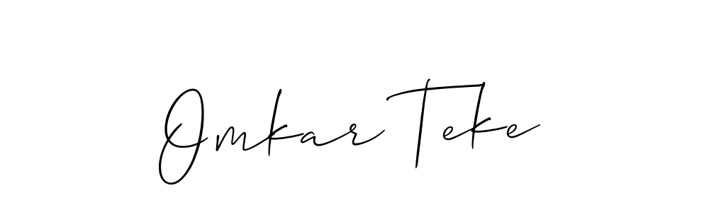 You can use this online signature creator to create a handwritten signature for the name Omkar Teke. This is the best online autograph maker. Omkar Teke signature style 2 images and pictures png
