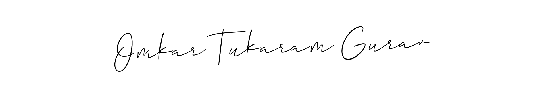 Make a short Omkar Tukaram Gurav signature style. Manage your documents anywhere anytime using Allison_Script. Create and add eSignatures, submit forms, share and send files easily. Omkar Tukaram Gurav signature style 2 images and pictures png