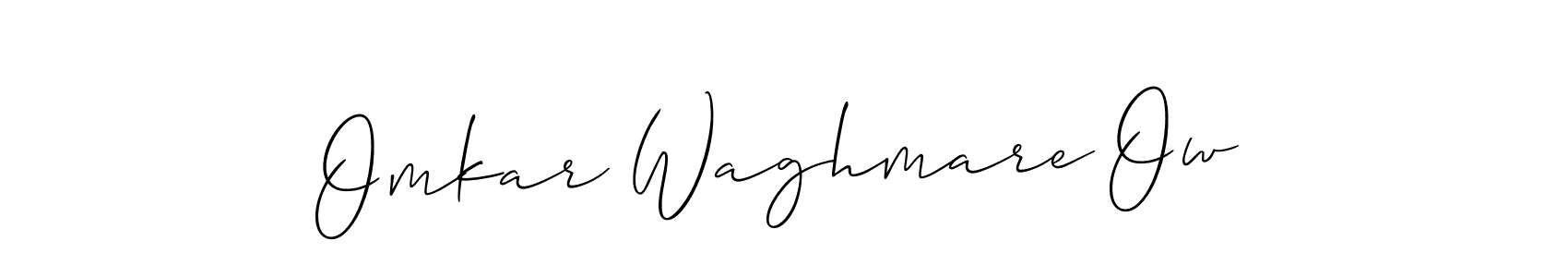 How to make Omkar Waghmare Ow signature? Allison_Script is a professional autograph style. Create handwritten signature for Omkar Waghmare Ow name. Omkar Waghmare Ow signature style 2 images and pictures png