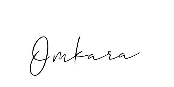 Allison_Script is a professional signature style that is perfect for those who want to add a touch of class to their signature. It is also a great choice for those who want to make their signature more unique. Get Omkara name to fancy signature for free. Omkara signature style 2 images and pictures png