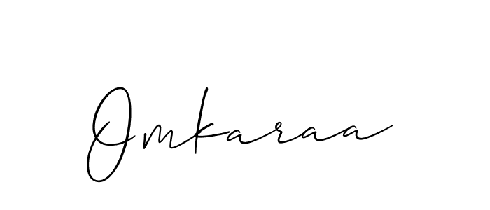 Also You can easily find your signature by using the search form. We will create Omkaraa name handwritten signature images for you free of cost using Allison_Script sign style. Omkaraa signature style 2 images and pictures png