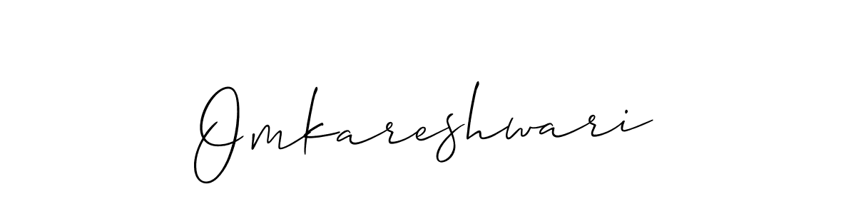 Omkareshwari stylish signature style. Best Handwritten Sign (Allison_Script) for my name. Handwritten Signature Collection Ideas for my name Omkareshwari. Omkareshwari signature style 2 images and pictures png