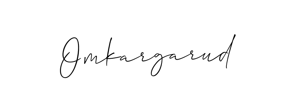 Make a beautiful signature design for name Omkargarud. With this signature (Allison_Script) style, you can create a handwritten signature for free. Omkargarud signature style 2 images and pictures png