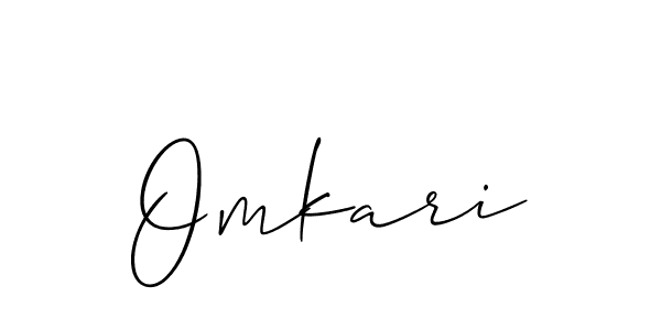 How to Draw Omkari signature style? Allison_Script is a latest design signature styles for name Omkari. Omkari signature style 2 images and pictures png