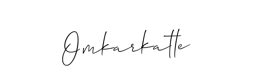 Also You can easily find your signature by using the search form. We will create Omkarkatle name handwritten signature images for you free of cost using Allison_Script sign style. Omkarkatle signature style 2 images and pictures png