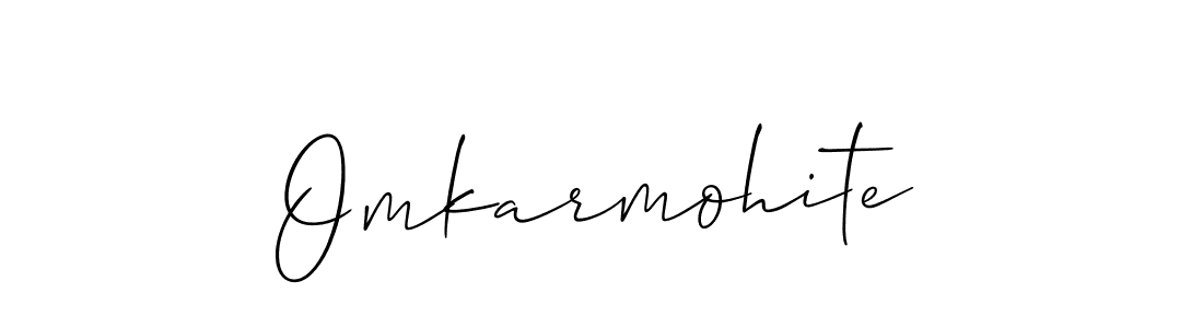 You should practise on your own different ways (Allison_Script) to write your name (Omkarmohite) in signature. don't let someone else do it for you. Omkarmohite signature style 2 images and pictures png