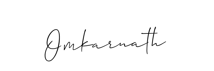 Use a signature maker to create a handwritten signature online. With this signature software, you can design (Allison_Script) your own signature for name Omkarnath. Omkarnath signature style 2 images and pictures png