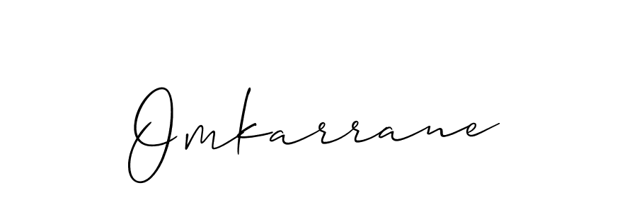How to make Omkarrane signature? Allison_Script is a professional autograph style. Create handwritten signature for Omkarrane name. Omkarrane signature style 2 images and pictures png