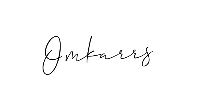 Use a signature maker to create a handwritten signature online. With this signature software, you can design (Allison_Script) your own signature for name Omkarrs. Omkarrs signature style 2 images and pictures png
