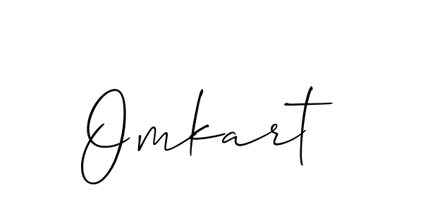 Also we have Omkart name is the best signature style. Create professional handwritten signature collection using Allison_Script autograph style. Omkart signature style 2 images and pictures png