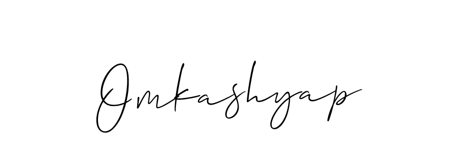 How to make Omkashyap name signature. Use Allison_Script style for creating short signs online. This is the latest handwritten sign. Omkashyap signature style 2 images and pictures png