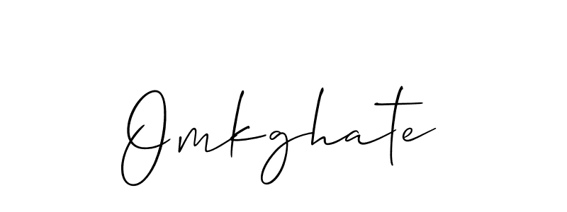 It looks lik you need a new signature style for name Omkghate. Design unique handwritten (Allison_Script) signature with our free signature maker in just a few clicks. Omkghate signature style 2 images and pictures png